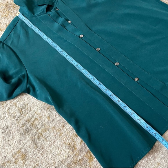 Vintage Green Button Down Blouse - Picture 6 of 6